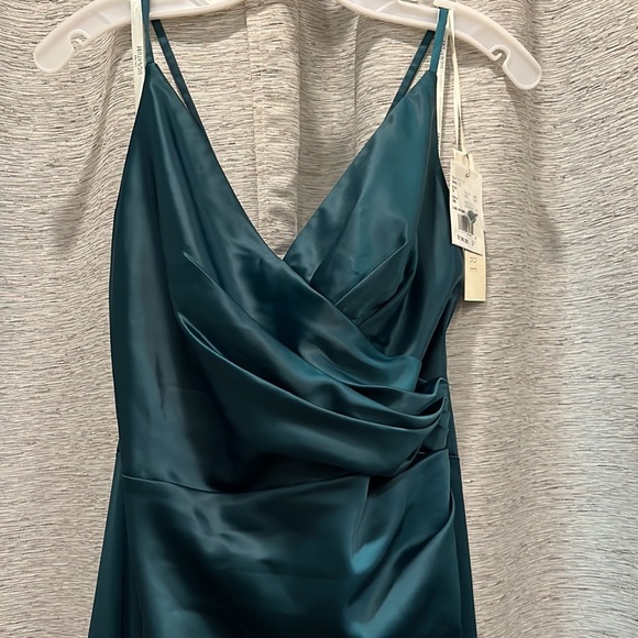 💞3 for $50💞Satin Spaghetti Strap Mermaid Bridesmaid dress - Picture 9 of 14